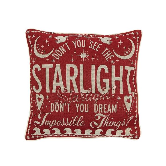 Taylor Swift Starlight Pillow Red Taylor's Version Song Lyrics New (IN HAND)